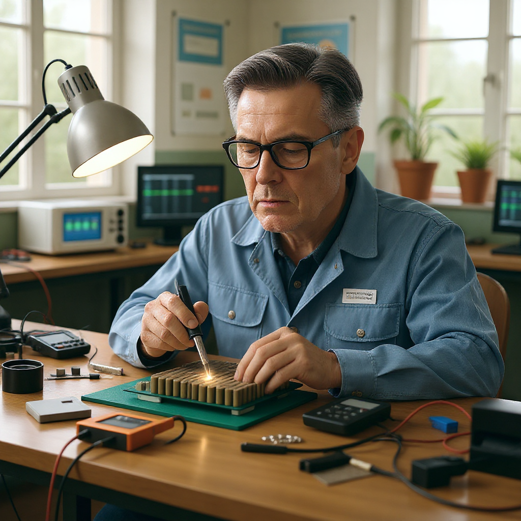 Мастер по сборке аккумуляторов - инженер с опытом в энергетике и промышленной электронике